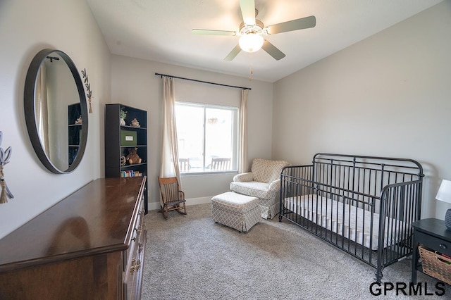 1600 W Avalanche Rd, Lincoln, NE 68521 - bedroom with carpet and a ceiling fan