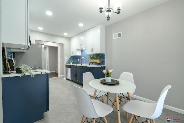 1210 S 44th St, Lincoln, NE 68510 - dining room featuring baseboards and recessed lighting