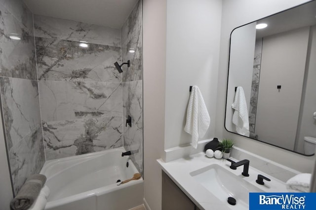 7101 S St Unit 1, Lincoln, NE 68506 - full bath with shower / washtub combination and vanity