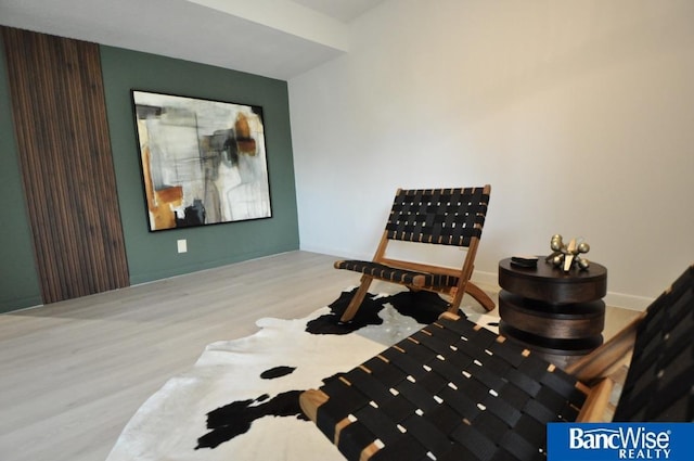 7101 S St Unit 1, Lincoln, NE 68506 - living area with wood finished floors and baseboards