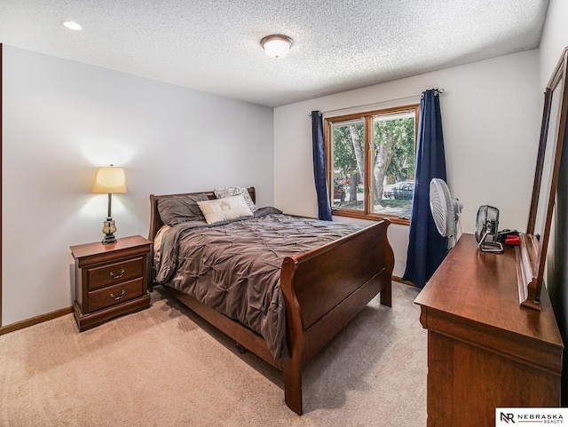 7533 Sherman St, Lincoln, NE 68506 - bedroom featuring light carpet and a textured ceiling