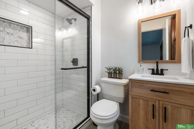 203 S 150th Cir, Omaha, NE 68154 - full bath with vanity and a shower stall