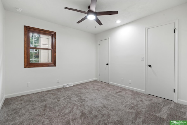 203 S 150th Cir, Omaha, NE 68154 - unfurnished bedroom with carpet floors, recessed lighting, and ceiling fan