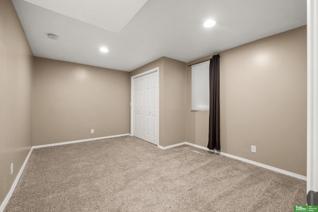 4516 S 33rd St, Omaha, NE 68107 - unfurnished bedroom with carpet flooring, recessed lighting, and a closet