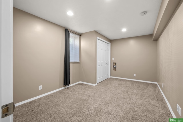 4516 S 33rd St, Omaha, NE 68107 - below grade area featuring carpet flooring and recessed lighting
