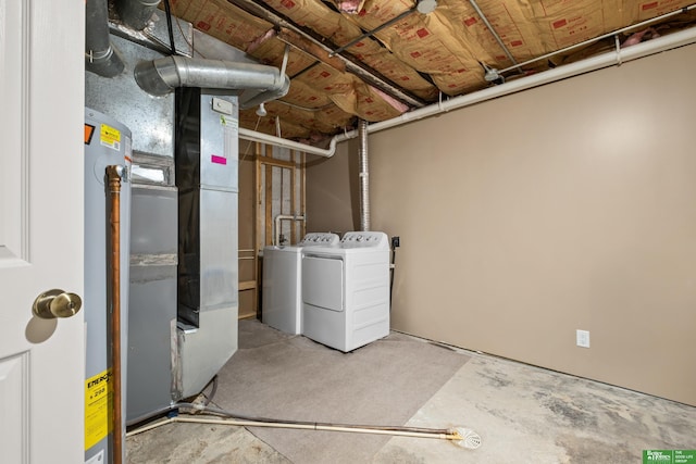 4516 S 33rd St, Omaha, NE 68107 - unfinished below grade area with washing machine and clothes dryer