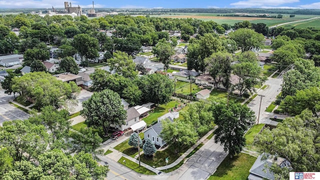 4308 N 70th St, Lincoln, NE 68507 - aerial perspective of suburban area with a tree filled landscape