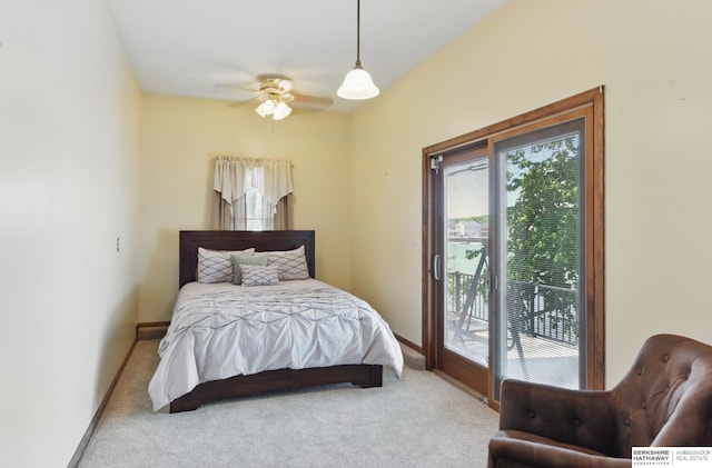 2618 Platte River Dr, Bellevue, NE 68123 - bedroom with access to outside and carpet