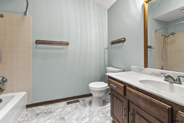 3728 Schuemann Dr, Bellevue, NE 68123 - bathroom with vanity and shower / tub combination