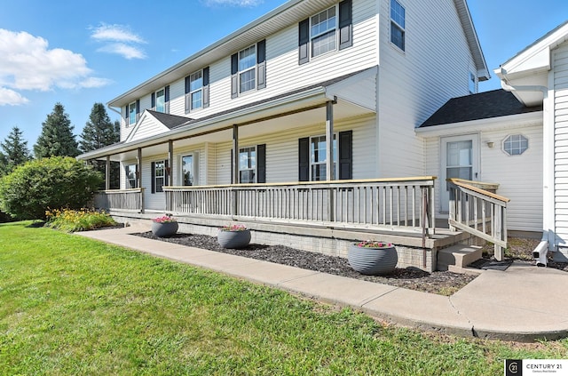 4806 Steavenson Loop, Blair, NE 68008 - view of front of home featuring covered porch and a front yard