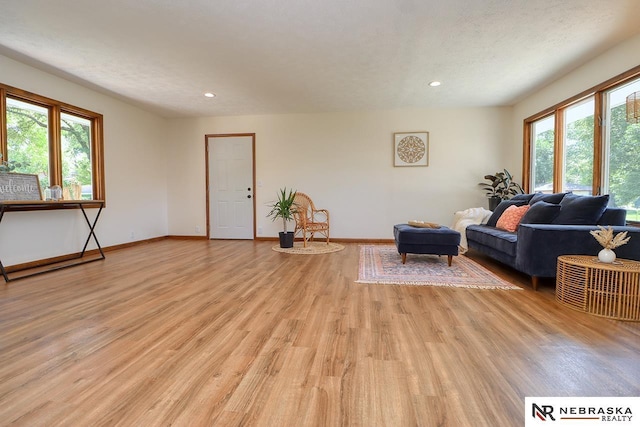 506 Rockhurst Dr, Lincoln, NE 68510 - living room with light wood finished floors and recessed lighting