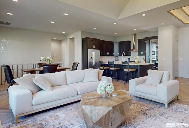 8150 S 185th St, Omaha, NE 68136 - living room featuring recessed lighting