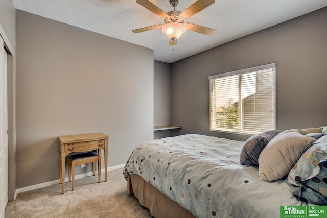 1608 Old Gaelic St, Bellevue, NE 68123 - bedroom with light colored carpet and ceiling fan