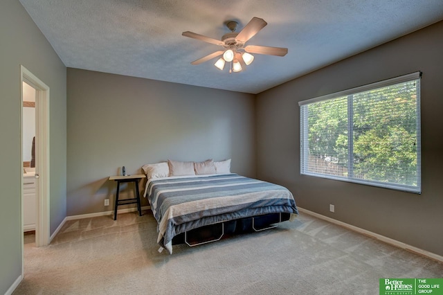 1608 Old Gaelic St, Bellevue, NE 68123 - bedroom featuring carpet, a ceiling fan, a textured ceiling, and ensuite bathroom