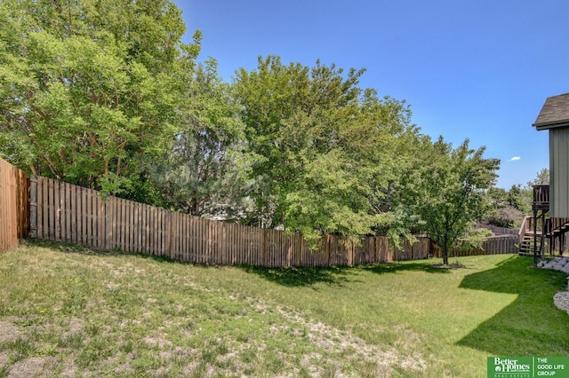 1608 Old Gaelic St, Bellevue, NE 68123 - fenced backyard featuring stairway
