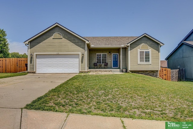 1608 Old Gaelic St, Bellevue, NE 68123 - ranch-style house featuring concrete driveway and a garage