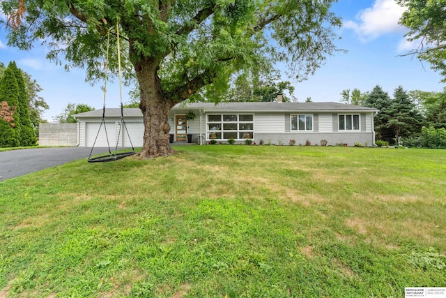 1133 S 96th St, Omaha, NE 68124 - ranch-style home featuring a chimney and a front yard