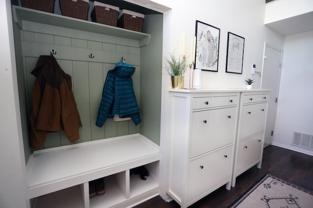 13719 S 43rd Ave, Bellevue, NE 68123 - mudroom with dark wood finished floors