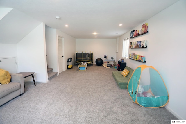 13719 S 43rd Ave, Bellevue, NE 68123 - game room with carpet and recessed lighting