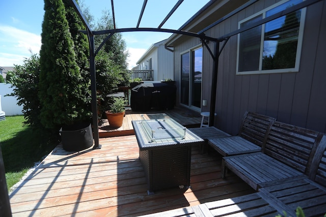 13719 S 43rd Ave, Bellevue, NE 68123 - view of wooden terrace