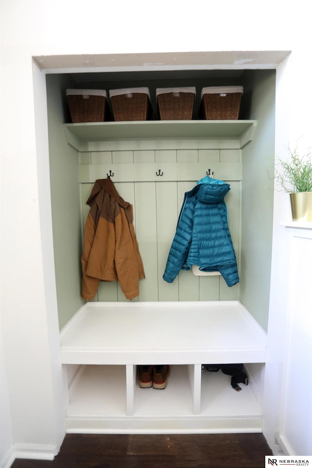 13719 S 43rd Ave, Bellevue, NE 68123 - mudroom with wood finished floors