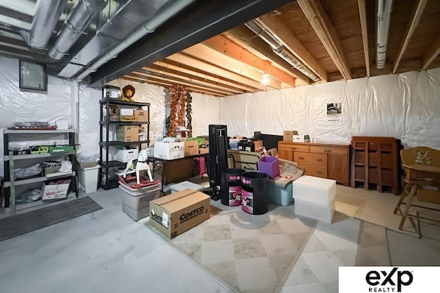 2611 N 189th St, Elkhorn, NE 68022 - view of unfinished basement