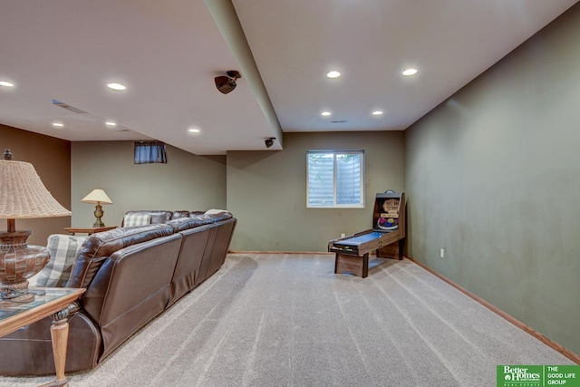 19311 Josephine St, Gretna, NE 68028 - living room with light carpet and recessed lighting