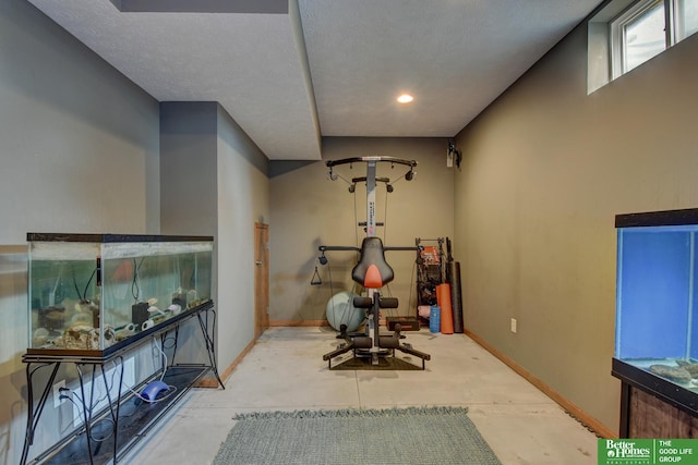 19311 Josephine St, Gretna, NE 68028 - workout area with baseboards