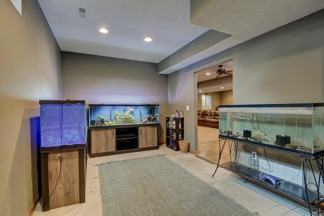 19311 Josephine St, Gretna, NE 68028 - bar area featuring ceiling fan and recessed lighting