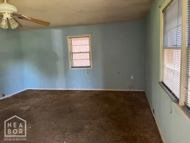 1508 N Easy St, Jonesboro, AR 72401 - spare room with carpet flooring and a ceiling fan
