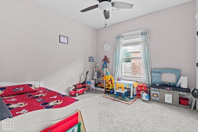 5301 Bridger Park Ct, Jonesboro, AR 72405 - bedroom featuring carpet flooring and ceiling fan