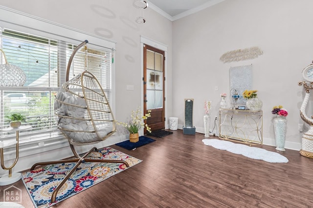 5301 Bridger Park Ct, Jonesboro, AR 72405 - entryway with ornamental molding and wood finished floors
