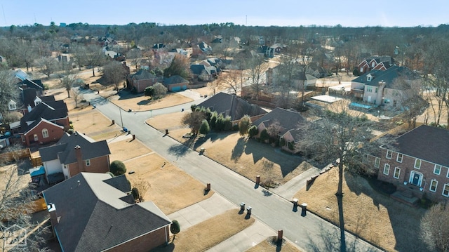 drone / aerial view featuring a residential view