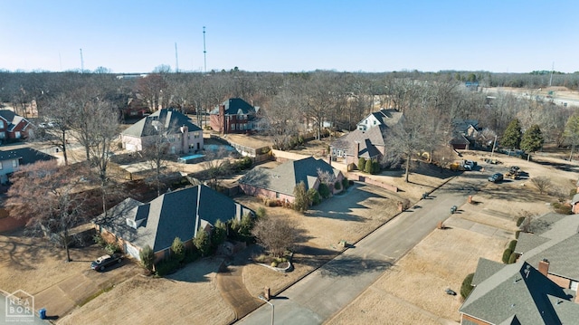 birds eye view of property featuring a residential view