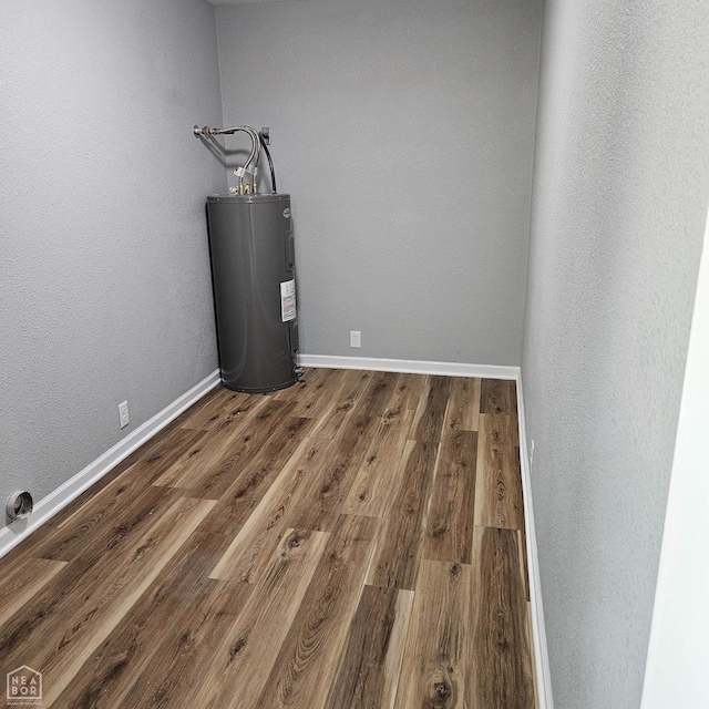 interior space with electric water heater