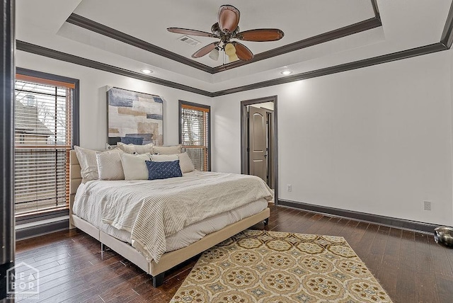 5200 Julia Cv, Jonesboro, AR 72404 - bedroom with ornamental molding, wood finished floors, and multiple windows