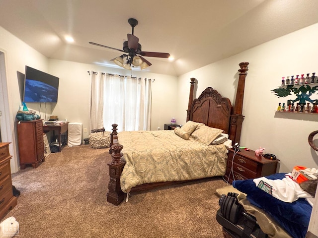 243 N Oak St, Brookland, AR 72417 - carpeted bedroom with ceiling fan