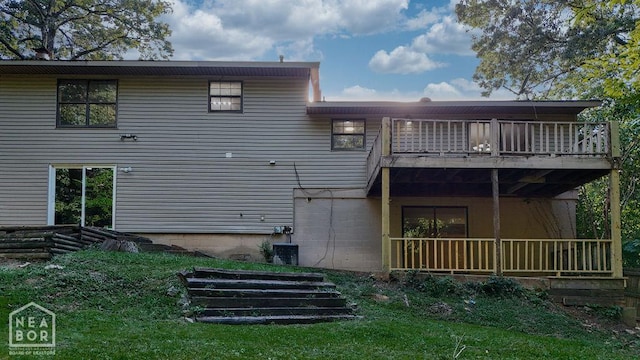1610 Smoot Dr, Jonesboro, AR 72401 - rear view of house featuring a balcony