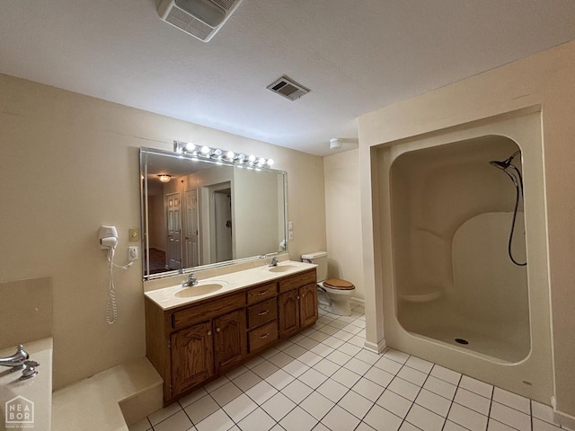 100 Charleston Dr, Walnut Ridge, AR 72476 - full bathroom with double vanity, tile patterned flooring, and a shower