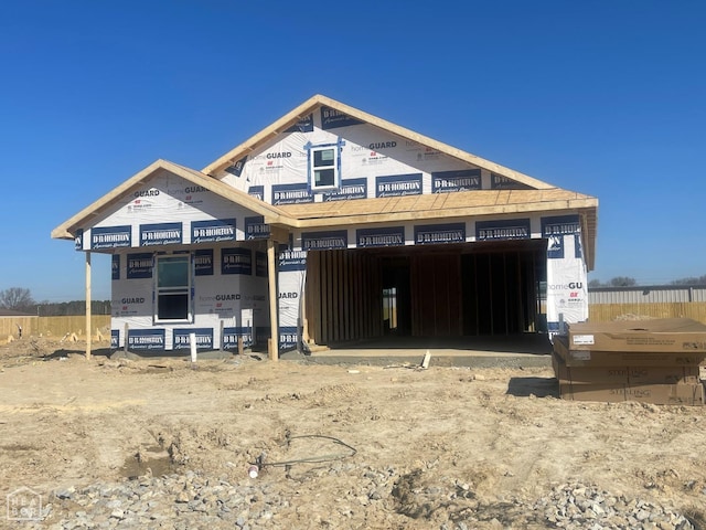 view of property under construction