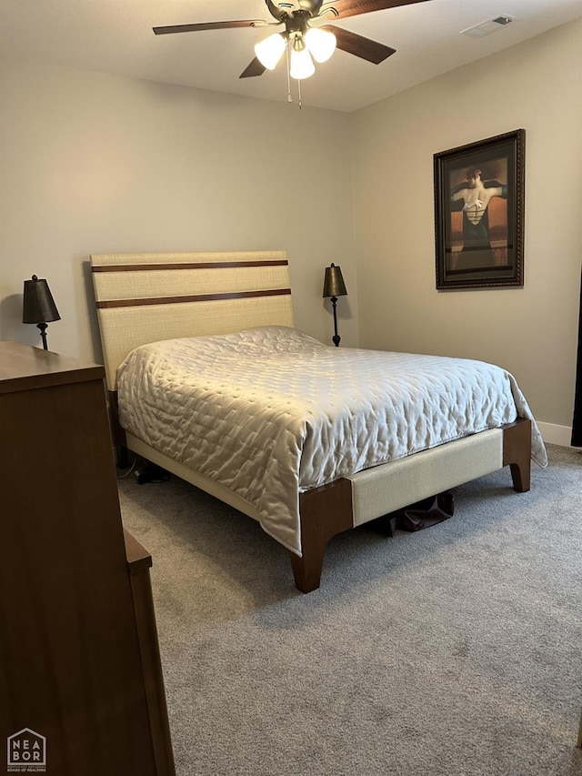 105 Brayden Ln, Brookland, AR 72417 - carpeted bedroom with a ceiling fan