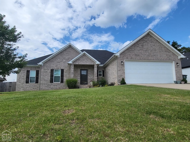 105 Brayden Ln, Brookland, AR 72417 - single story home featuring brick siding, a garage, and driveway