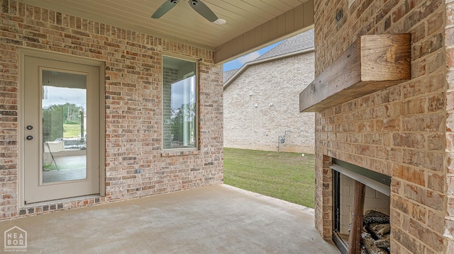 3425 Hudson Ct, Jonesboro, AR 72405 - view of patio / terrace featuring a ceiling fan