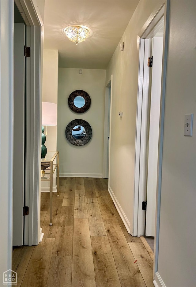 104 N Hunter Ln N, Jonesboro, AR 72405 - hallway featuring wood-type flooring and baseboards