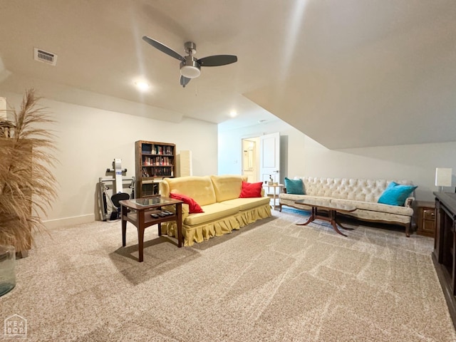 3997 Hwy 351, Jonesboro, AR 72405 - living area with carpet flooring and ceiling fan