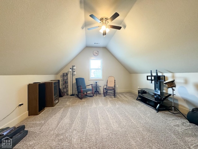 3997 Hwy 351, Jonesboro, AR 72405 - bonus room with baseboards, carpet flooring, vaulted ceiling, and a ceiling fan
