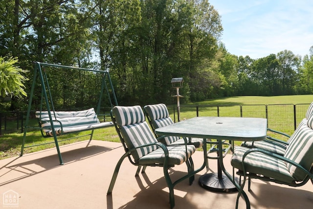 3997 Hwy 351, Jonesboro, AR 72405 - view of patio with outdoor dining space and view of scattered trees