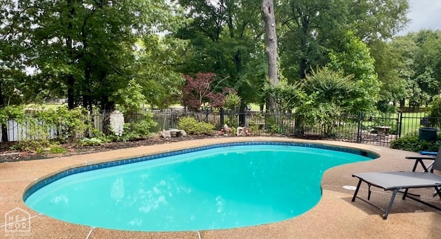 3102 Sara Creek Dr, Jonesboro, AR 72401 - view of pool with a fenced backyard, a patio, and view of scattered trees