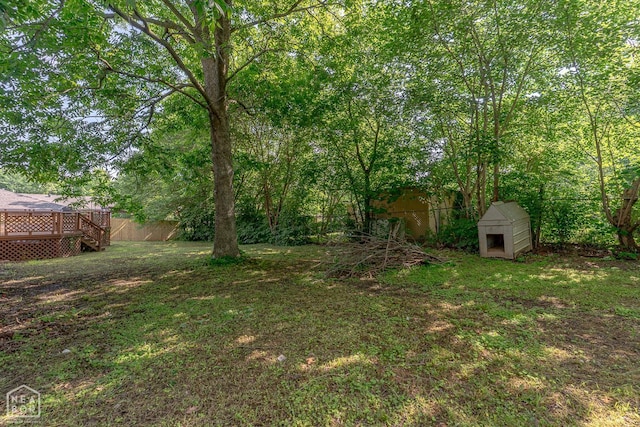 812 Glendale St, Jonesboro, AR 72401 - view of yard with a deck