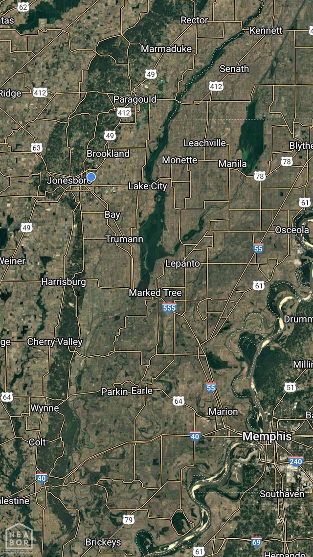 812 Glendale St, Jonesboro, AR 72401 - map of property location